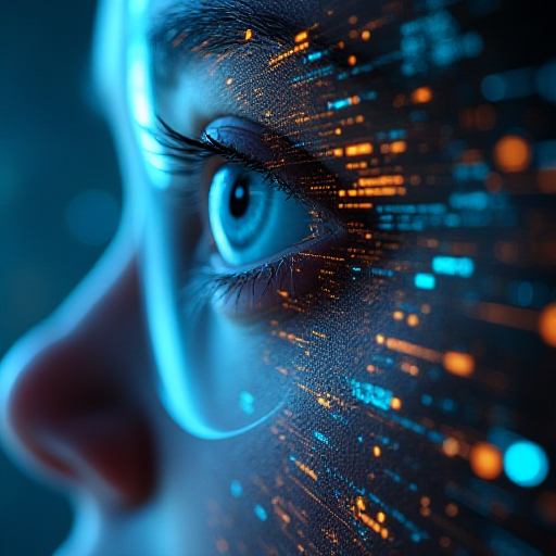 Computer vision eye scanning digital interface with data analysis